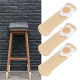 25Pcs Furniture Leg Cover Foot Cover Mat Floor Protector Double Layer Knitted Set Kit