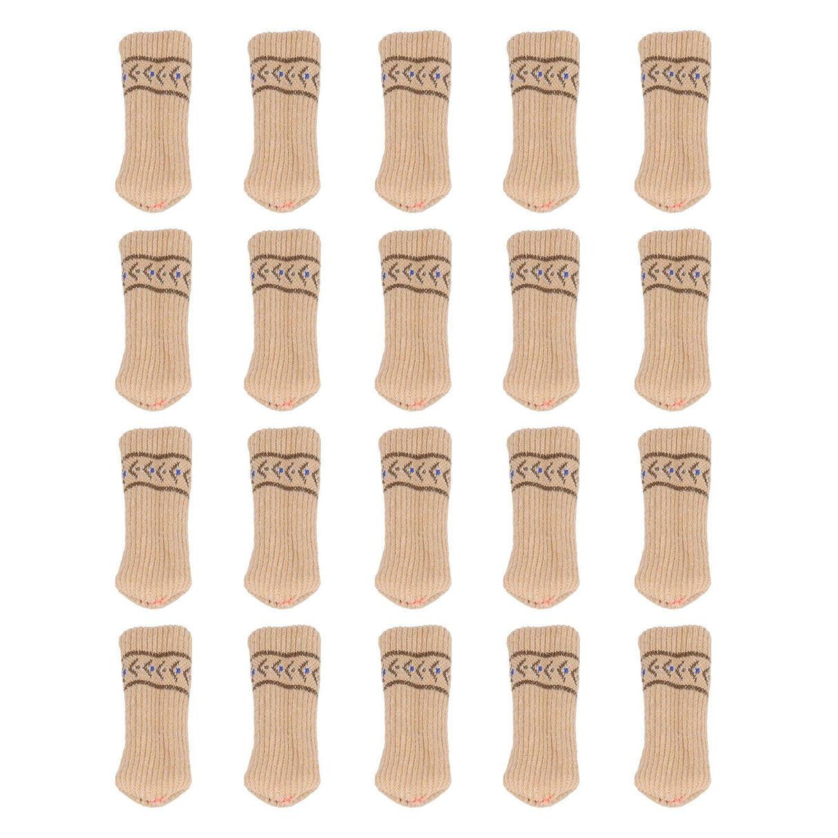 20PCS Chair Leg Covers Acrylic Silicone Double Layer Elastic Furniture Legs Floor Protectors