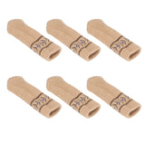 20PCS Chair Leg Covers Acrylic Silicone Double Layer Elastic Furniture Legs Floor Protectors - 45-Degree Angle