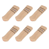 20PCS Chair Leg Covers Acrylic Silicone Double Layer Elastic Furniture Legs Floor Protectors - Rear View
