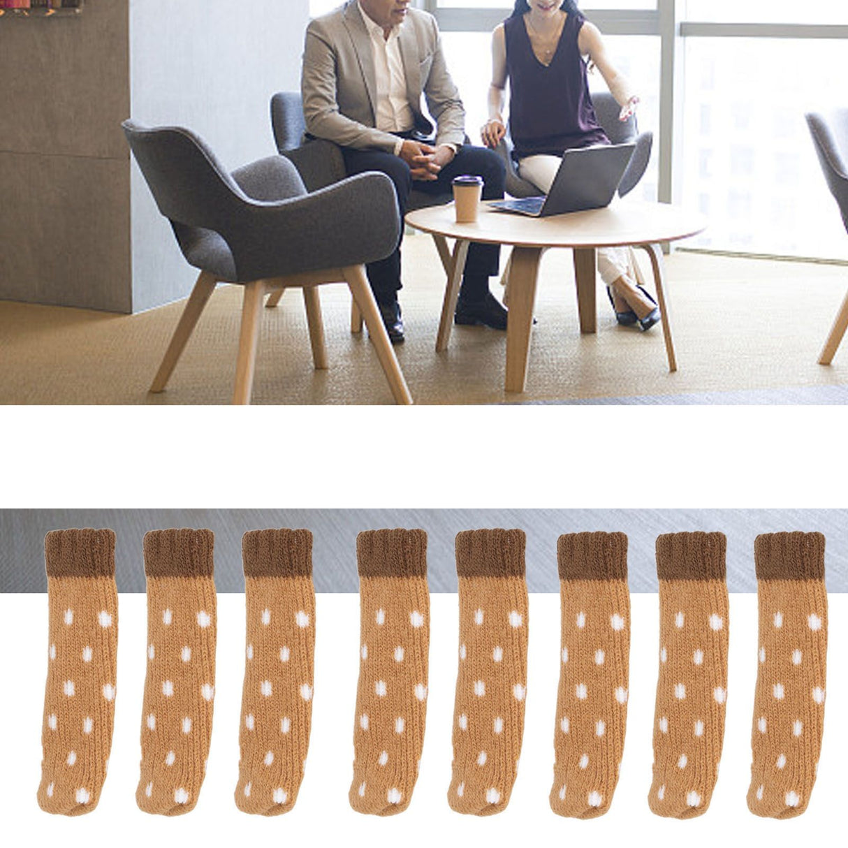 24Pcs Chair Leg Protector 2 Layer Furniture Caps Covers Floor Mute Pads Mats Accessories