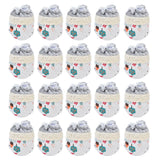 20pcs Chair Cover Flannel Material Double Thickness Elastic Reducing Noise 8cm/3.1in Foot Protectors for Home