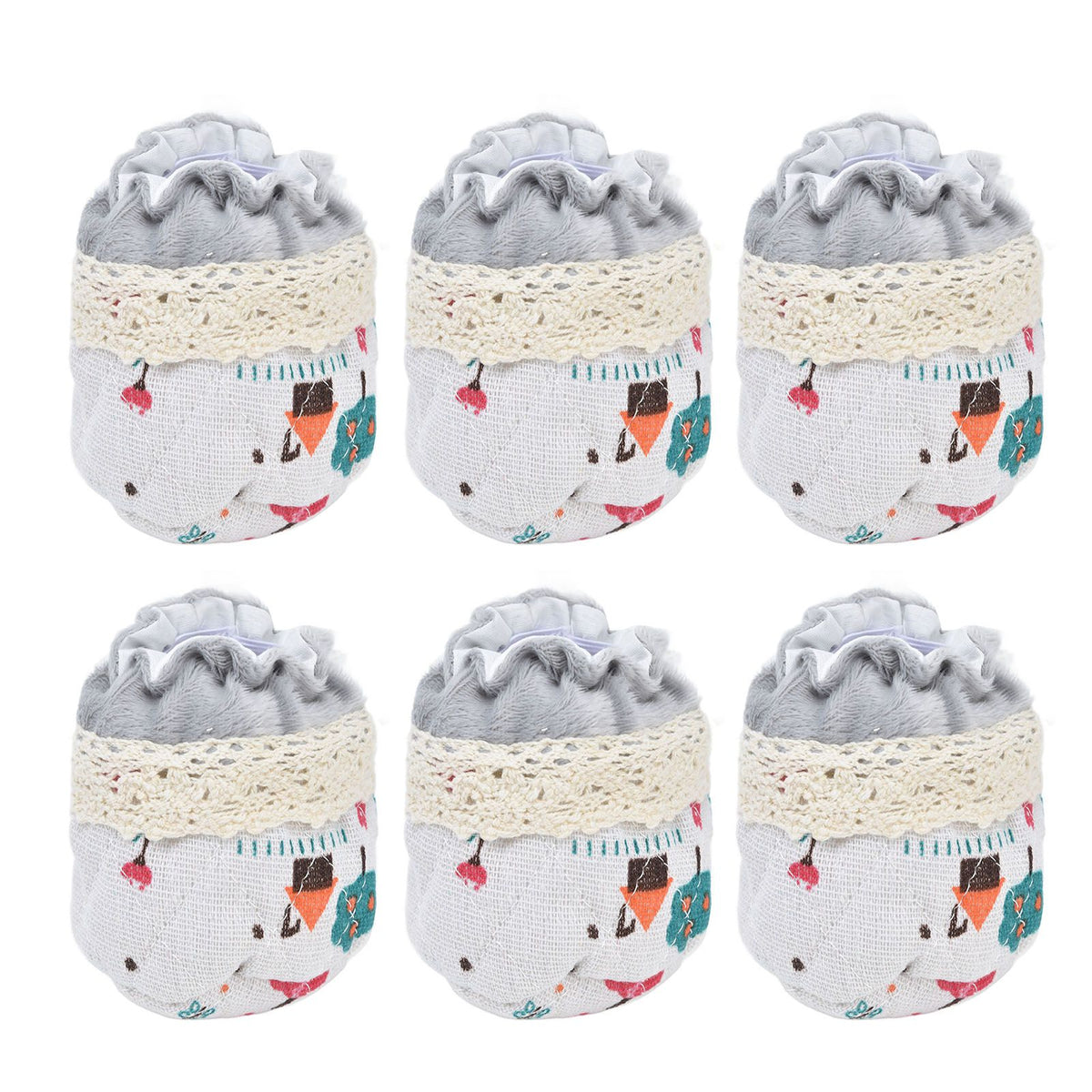 20pcs Chair Cover Flannel Material Double Thickness Elastic Reducing Noise 8cm/3.1in Foot Protectors for Home