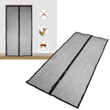 Magnetic Door Curtain Automatic Closing AntiMosquito Door Screen for Bedroom Kitchen(Black ) - Extra Image