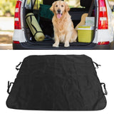 Dog Car Seats Cover Oxford Cloth Buckle Design Adjustable Strap PVC Waterproof Removable Dog Seats Pad for CarsBlack