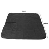 Dog Car Seats Cover Oxford Cloth Buckle Design Adjustable Strap PVC Waterproof Removable Dog Seats Pad for CarsBlack