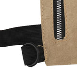 Tool Storage Bag Canvas Foldable Zipper Design Lightweight and Durable High Capacity Tool Roll Up Bag with StrapsKhaki - Extra Image