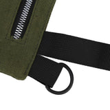Tool Storage Bag Canvas Foldable Zipper Design Lightweight and Durable High Capacity Tool Roll Up Bag with StrapsGreen - Extra Image