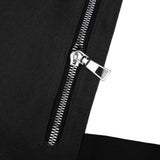 Tool Storage Bag Canvas Foldable Zipper Design Lightweight and Durable High Capacity Tool Roll Up Bag with StrapsBlack