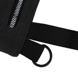 Tool Storage Bag Canvas Foldable Zipper Design Lightweight and Durable High Capacity Tool Roll Up Bag with StrapsBlack - Extra Image