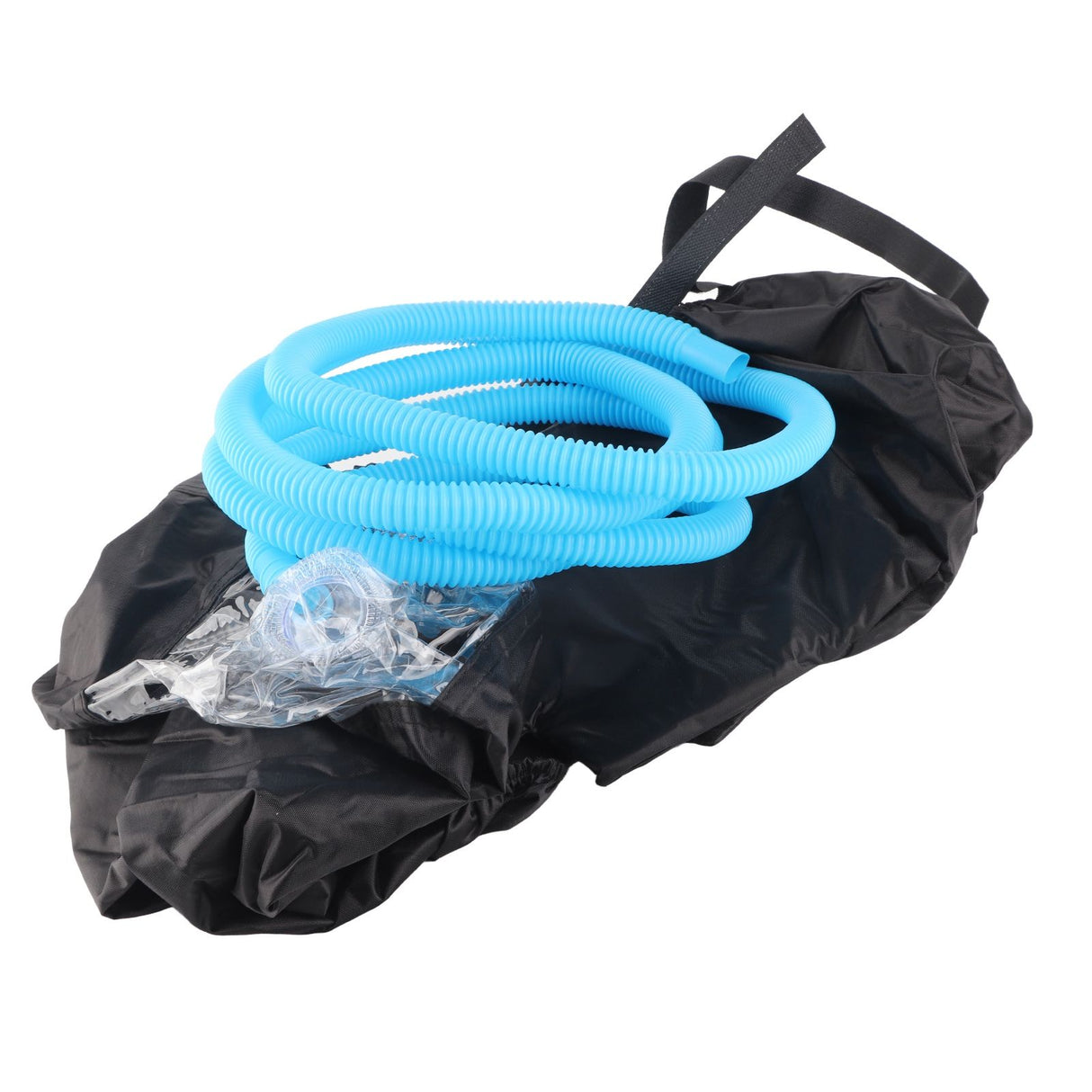 Wall Mounted Air Conditioning Cleaning Cover Bag with Drain Pipe for 1‑1.5P Air Conditioner Black