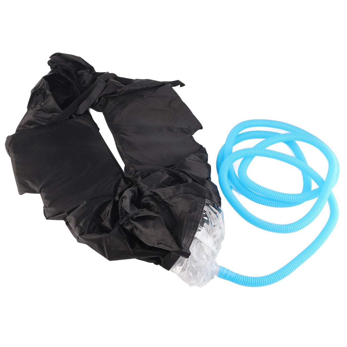 Wall Mounted Air Conditioning Cleaning Cover Bag with Drain Pipe for 1‑1.5P Air Conditioner Black