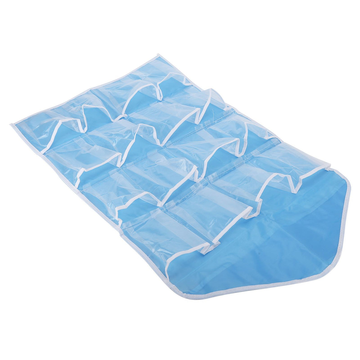 Wall Closet Hanging Organizers Over The Door Storage Bag Polyester Hanging Shelves Pocket for Bedroom Living RoomBlue