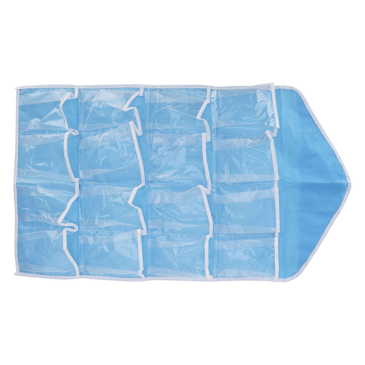 Wall Closet Hanging Organizers Over The Door Storage Bag Polyester Hanging Shelves Pocket for Bedroom Living RoomBlue