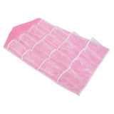 Wall Closet Hanging Organizers Over The Door Storage Bag Polyester Hanging Shelves Pocket for Bedroom Living RoomPink