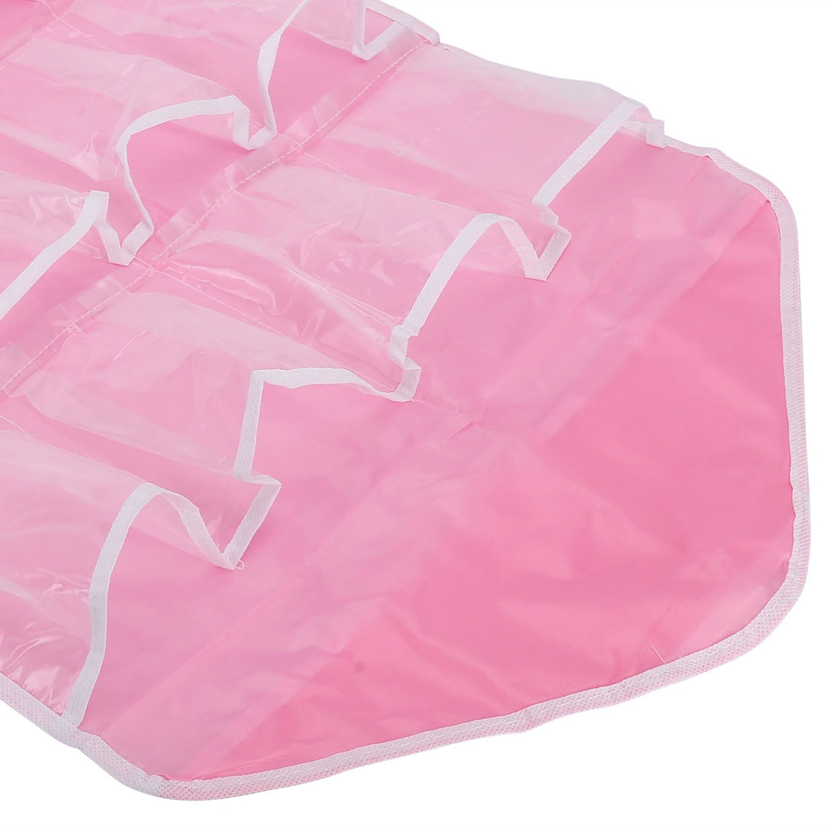 Wall Closet Hanging Organizers Over The Door Storage Bag Polyester Hanging Shelves Pocket for Bedroom Living RoomPink