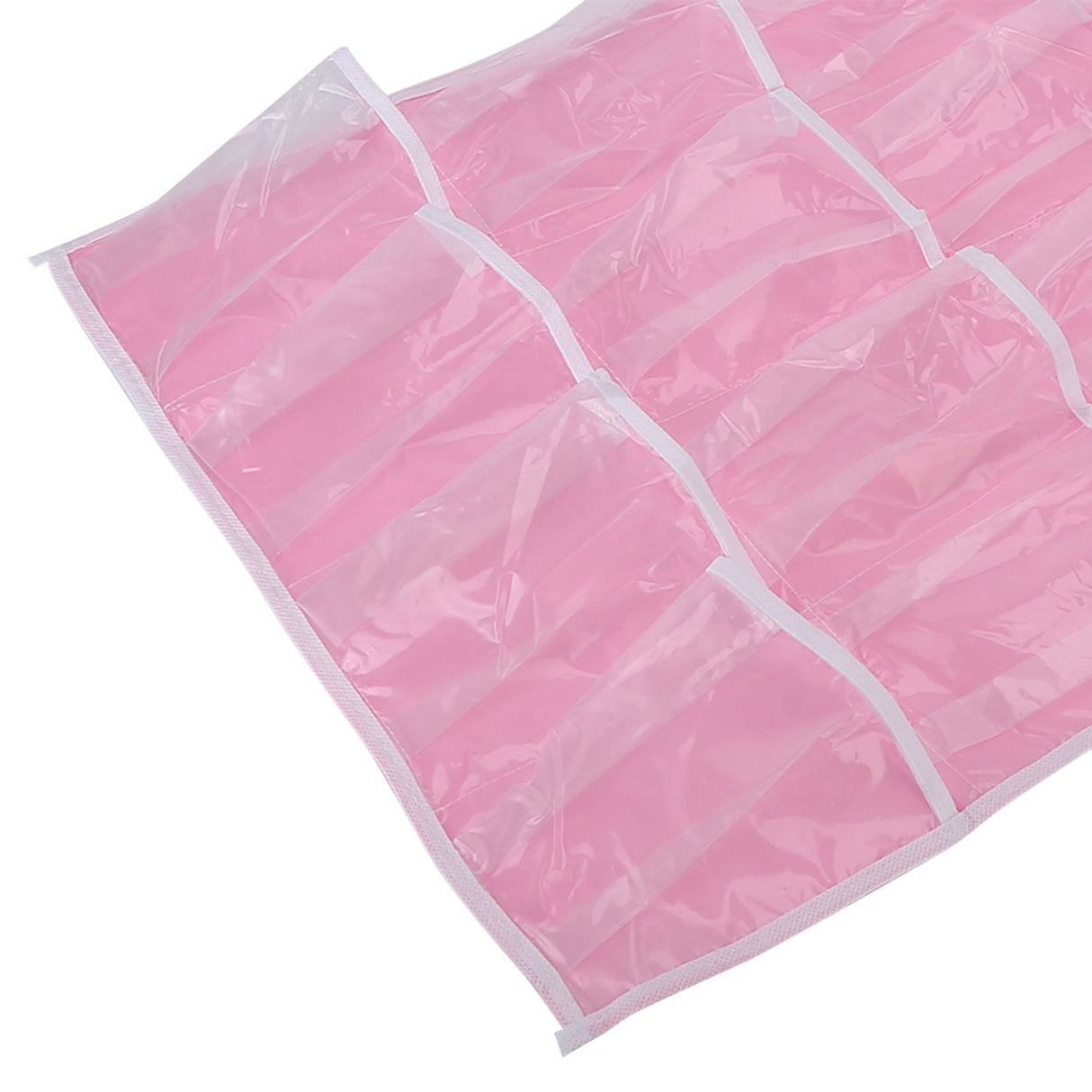 Wall Closet Hanging Organizers Over The Door Storage Bag Polyester Hanging Shelves Pocket for Bedroom Living RoomPink