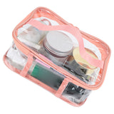 Clear Toiletry Bag Travel Cosmetic Makeup Bag PVC Storage Bag Portable Transparent Pouch for Traveling Vacation Bathroom - Extra Image
