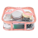 Clear Toiletry Bag Travel Cosmetic Makeup Bag PVC Storage Bag Portable Transparent Pouch for Traveling Vacation Bathroom - Extra Image