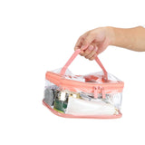 Clear Toiletry Bag Travel Cosmetic Makeup Bag PVC Storage Bag Portable Transparent Pouch for Traveling Vacation Bathroom - Extra Image