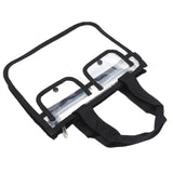 Clear Toiletry Bag EVA Portable Transparent Cosmetic Makeup Bag for Traveling Vacation - Side View