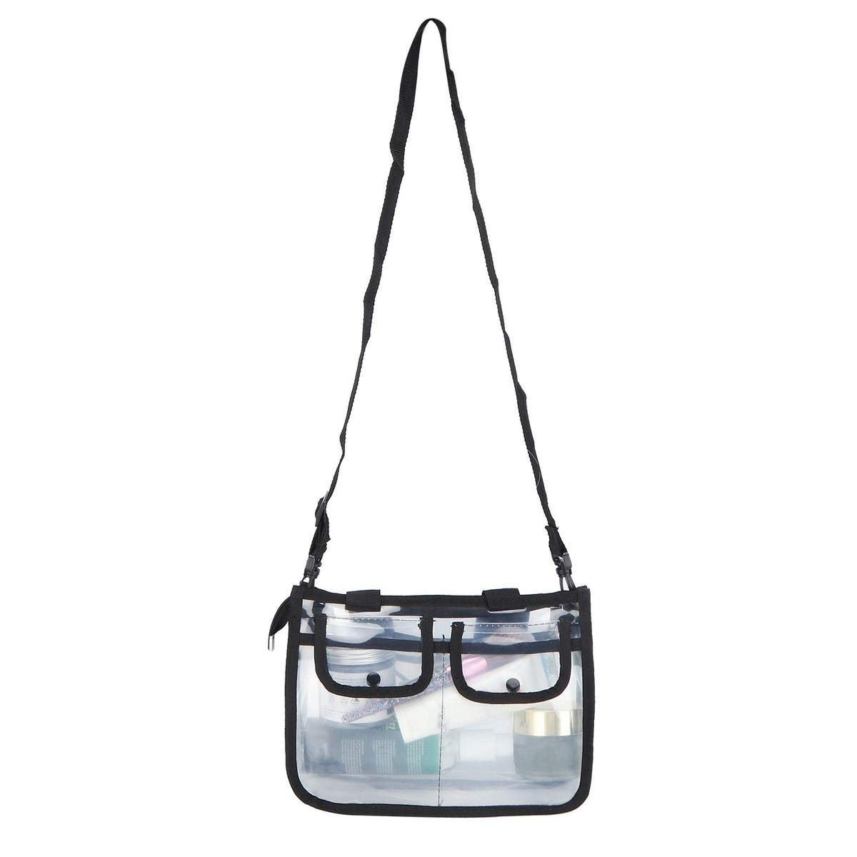 Clear Toiletry Bag EVA Portable Transparent Cosmetic Makeup Bag for Traveling Vacation