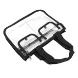 Clear Toiletry Bag EVA Portable Transparent Cosmetic Makeup Bag for Traveling Vacation - Low Angle