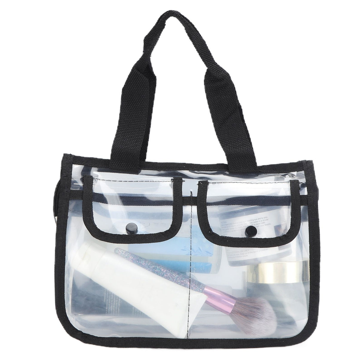 Clear Toiletry Bag EVA Portable Transparent Cosmetic Makeup Bag for Traveling Vacation
