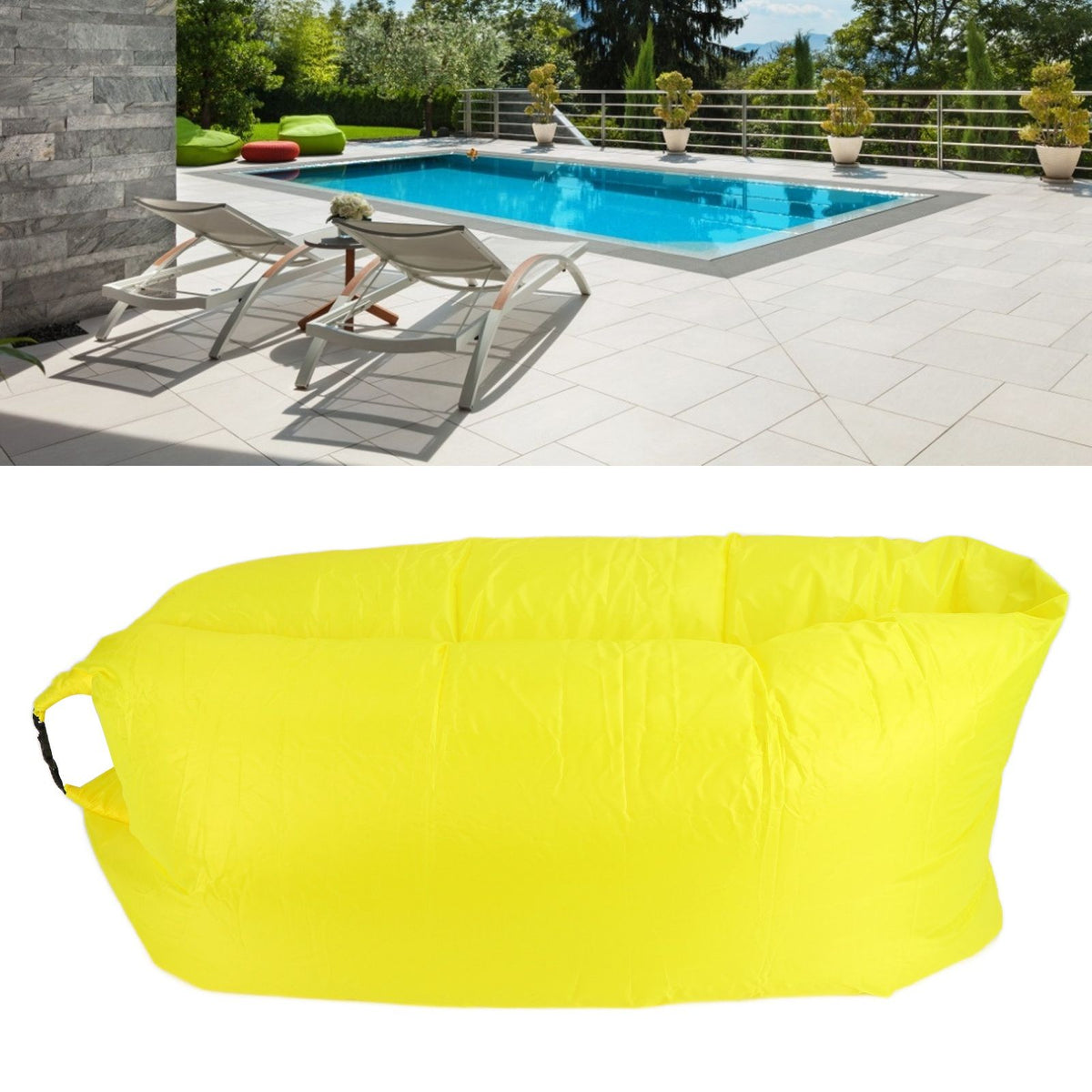 Inflatable Lounger Couch Portable Hammock Sofa Waterproof Beach Bed Pool Float Lounge for Beach Travel Camping