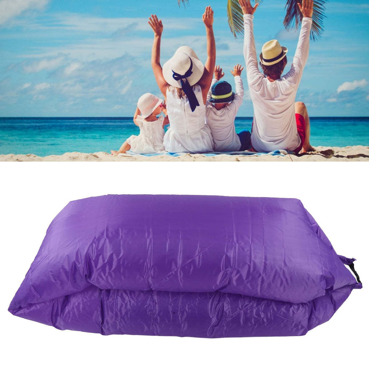 Foldable Air Sofa Inflatable Loungers Sofa Sleeping Bed for Outdoor Travel Camping