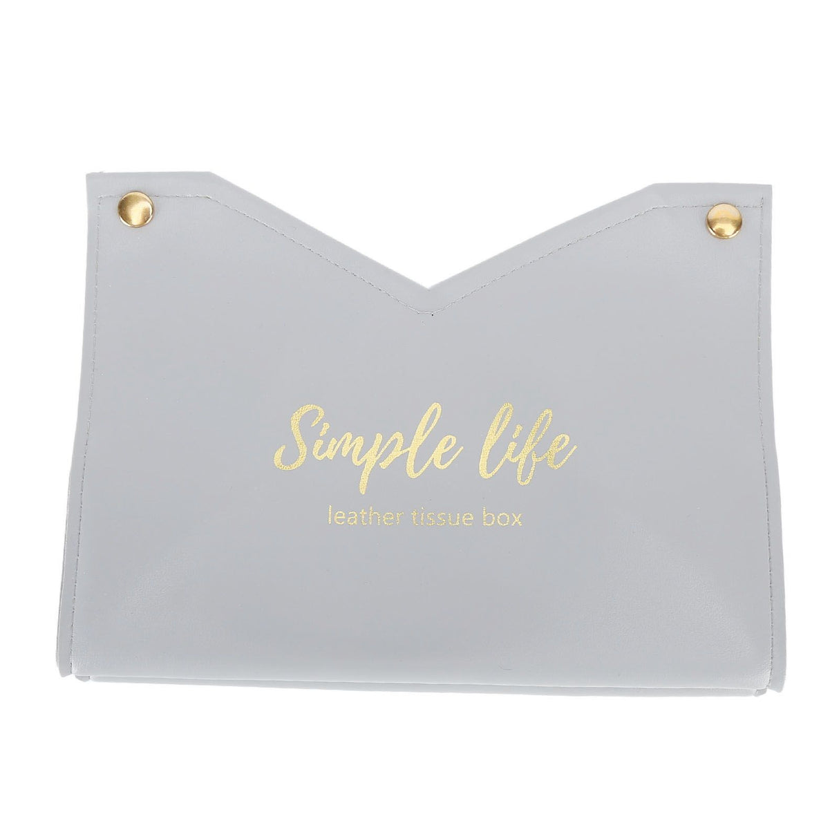 Tissue Bag Artificial Leather Vintage Kitchen Paper Towel Box Container for Office HomeGray
