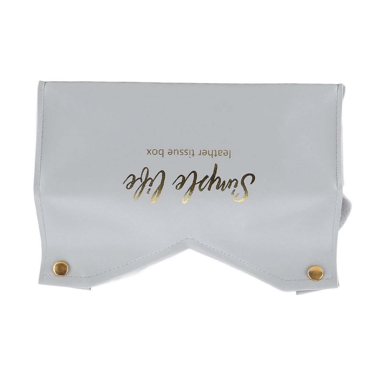 Tissue Bag Artificial Leather Vintage Kitchen Paper Towel Box Container for Office HomeGray