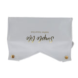 Tissue Bag Artificial Leather Vintage Kitchen Paper Towel Box Container for Office HomeGray