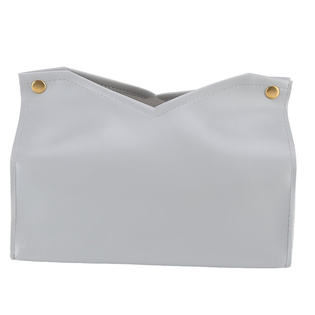 Tissue Bag Artificial Leather Vintage Kitchen Paper Towel Box Container for Office HomeGray