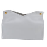 Tissue Bag Artificial Leather Vintage Kitchen Paper Towel Box Container for Office HomeGray - Extra Image