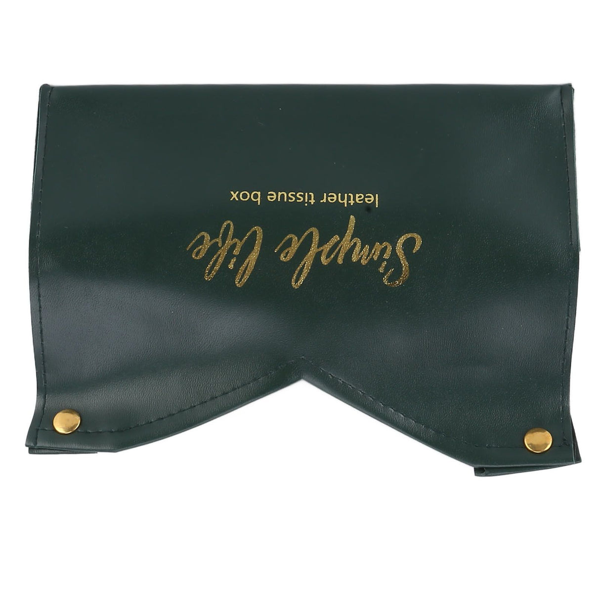 Tissue Bag Artificial Leather Vintage Kitchen Paper Towel Box Container for Office HomeGreen