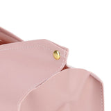 Tissue Bag Artificial Leather Vintage Kitchen Paper Towel Box Container for Office HomePink
