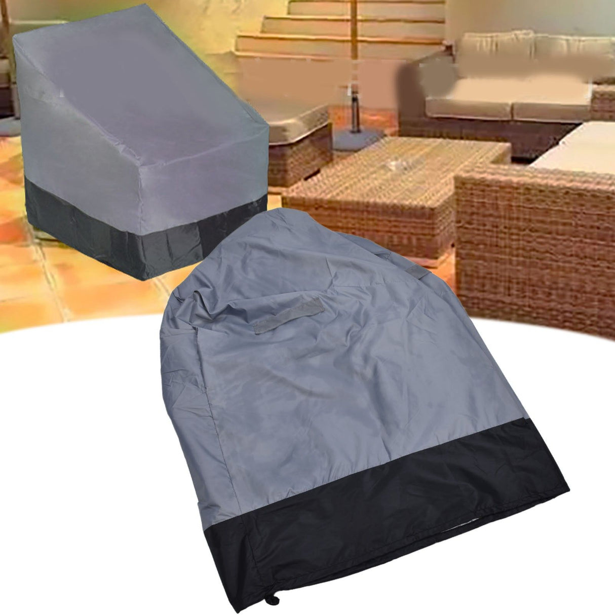 Waterproof Sofa Cover Elastic Household Furniture Protector for Chair Table Garden HomeDark Gray