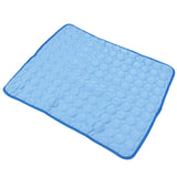 Pet Cooling Mat Breathable Soft Summer Dog Cat Sleeping Pad for Kennel Sofa Bed FloorBlue L