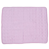 Pet Cooling Mat Breathable Soft Summer Dog Cat Sleeping Pad for Kennel Sofa Bed FloorPink S - Close-Up Angle