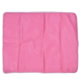 Pet Cooling Mat Breathable Soft Summer Dog Cat Sleeping Pad for Kennel Sofa Bed FloorPink XL - Front View