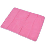 Pet Cooling Mat Breathable Soft Summer Dog Cat Sleeping Pad for Kennel Sofa Bed FloorPink XL - Extra Image