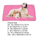 Pet Cooling Mat Breathable Soft Summer Dog Cat Sleeping Pad for Kennel Sofa Bed FloorPink XL