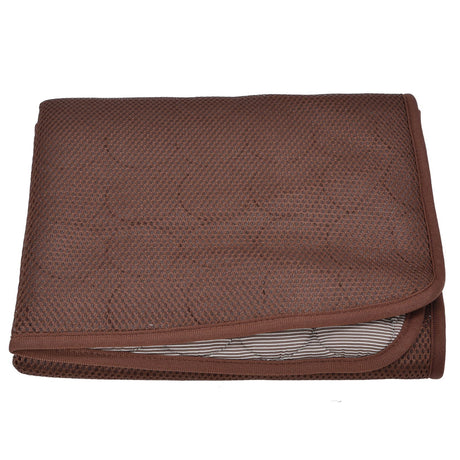 Pet Cooling Mat Breathable Soft Summer Dog Cat Sleeping Pad for Kennel Sofa Bed FloorBrown L, image 6