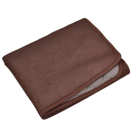 Pet Cooling Mat Breathable Soft Summer Dog Cat Sleeping Pad for Kennel Sofa Bed FloorBrown L, image 15