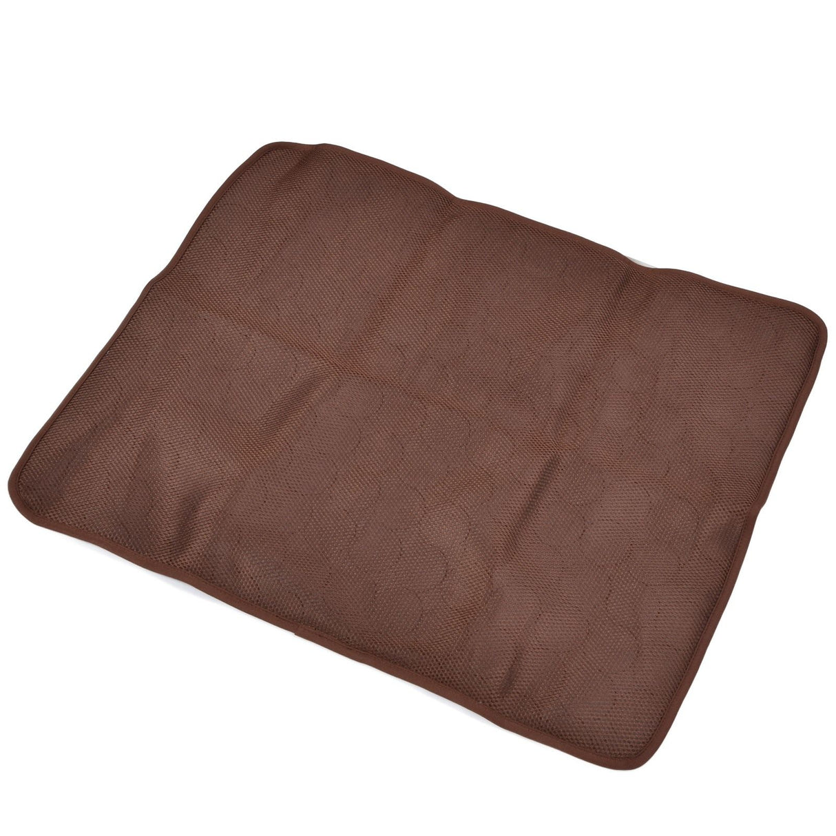 Pet Cooling Mat Breathable Soft Summer Dog Cat Sleeping Pad for Kennel Sofa Bed FloorBrown XL