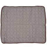 Pet Cooling Mat Breathable Soft Summer Dog Cat Sleeping Pad for Kennel Sofa Bed FloorBrown XL - Top-Down View
