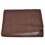 Pet Cooling Mat Breathable Soft Summer Dog Cat Sleeping Pad for Kennel Sofa Bed FloorBrown XL - Rear View