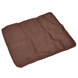Pet Cooling Mat Breathable Soft Summer Dog Cat Sleeping Pad for Kennel Sofa Bed FloorBrown XL