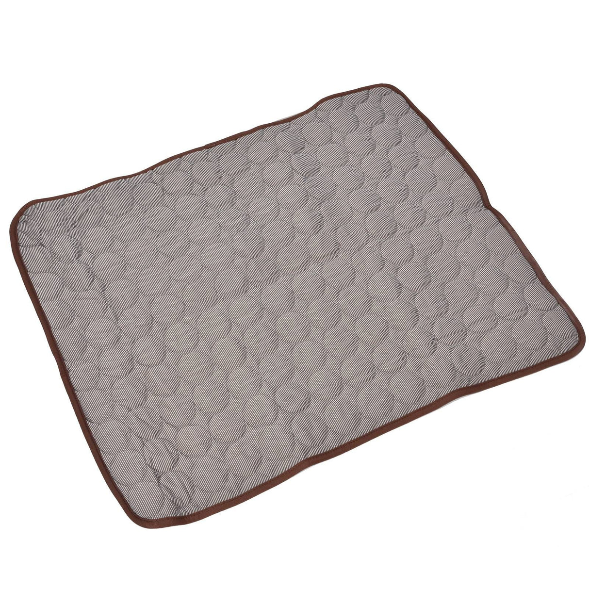 Pet Cooling Mat Breathable Soft Summer Dog Cat Sleeping Pad for Kennel Sofa Bed FloorBrown XL